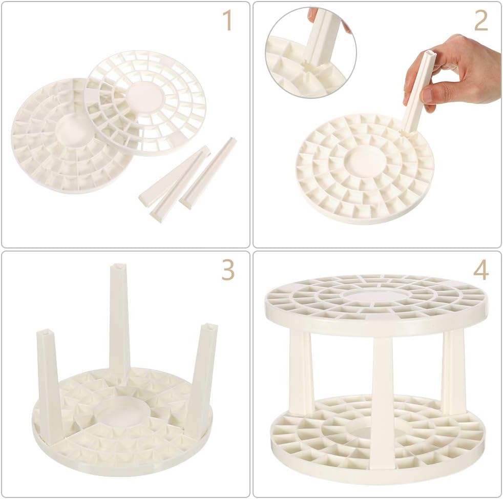 49-Hole Circular Brush Organizer – Keep Your Workspace Neat & Efficient