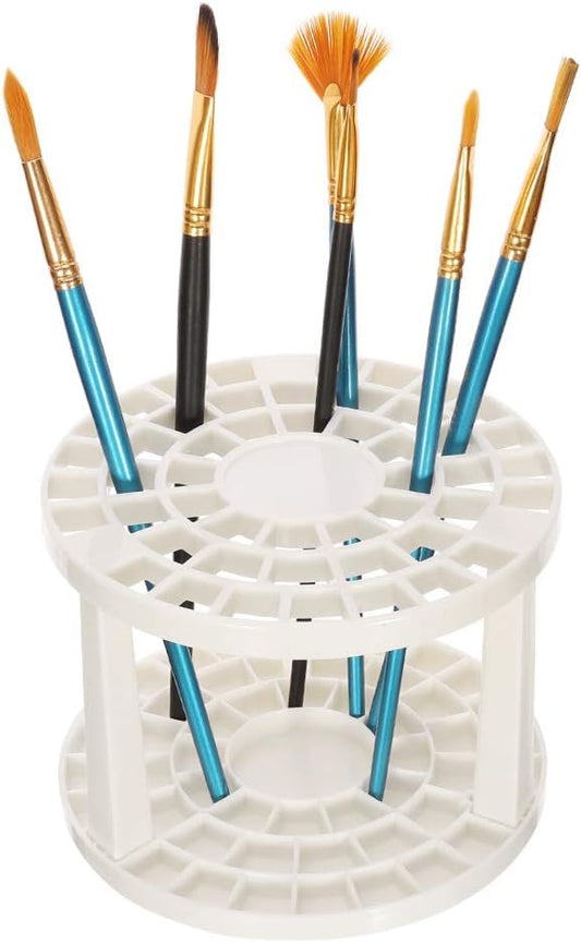 49-Hole Circular Brush Organizer – Keep Your Workspace Neat & Efficient