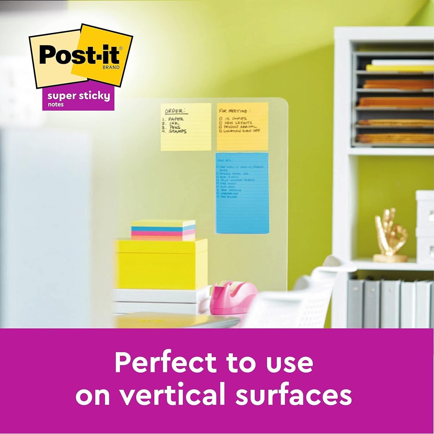 Post-it Super Sticky Notes – Extra Strong Adhesion for Big Ideas