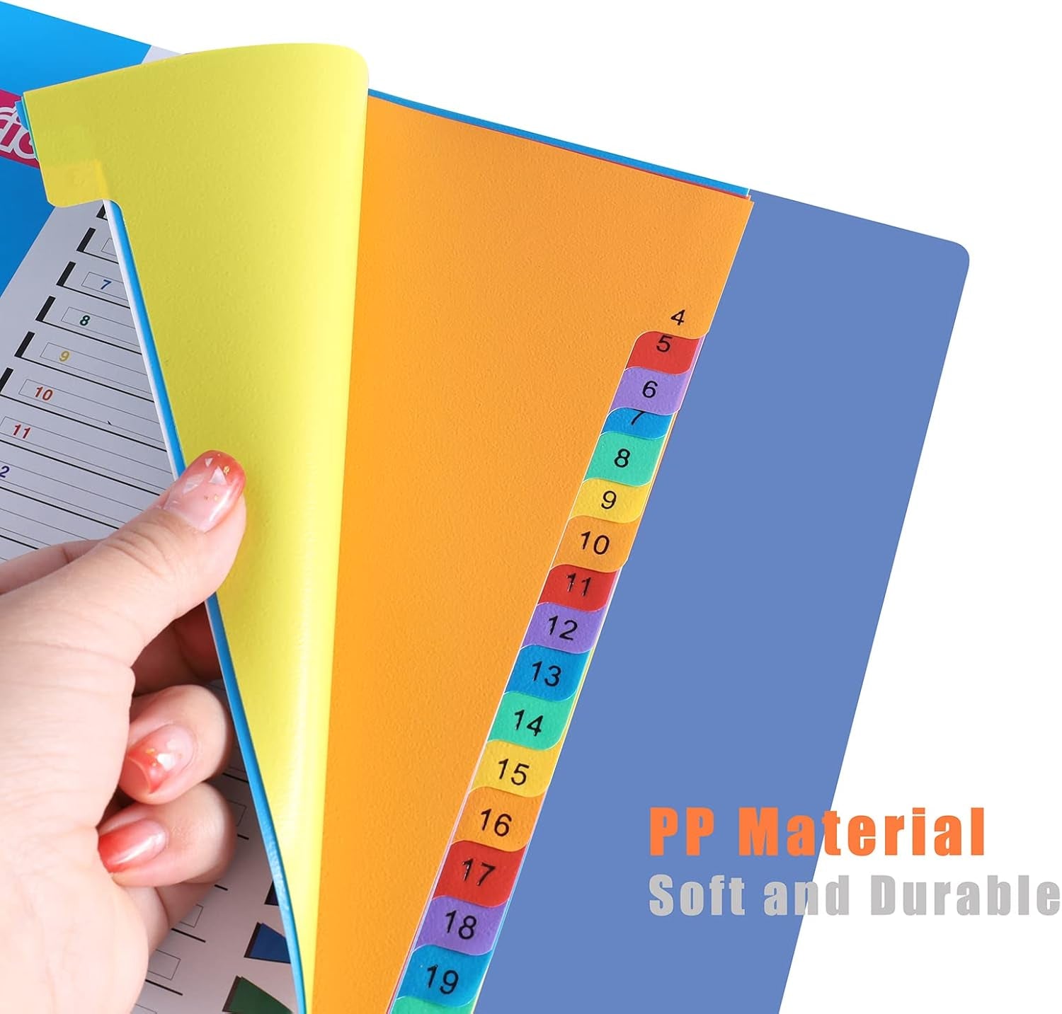A4 1-31 Numbered File Dividers – Pack of 5 for Efficient Organization