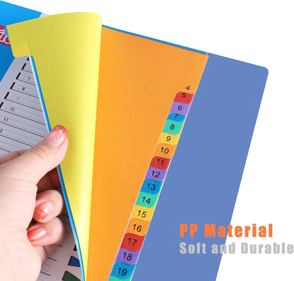 A4 1-31 Numbered File Dividers – Pack of 5 for Efficient Organization