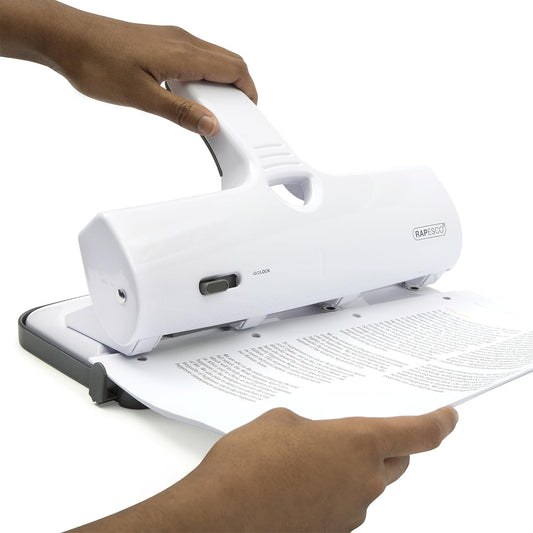 ALU 40 Heavy Duty 4-Hole Punch – Durable, High-Capacity & Effortless
