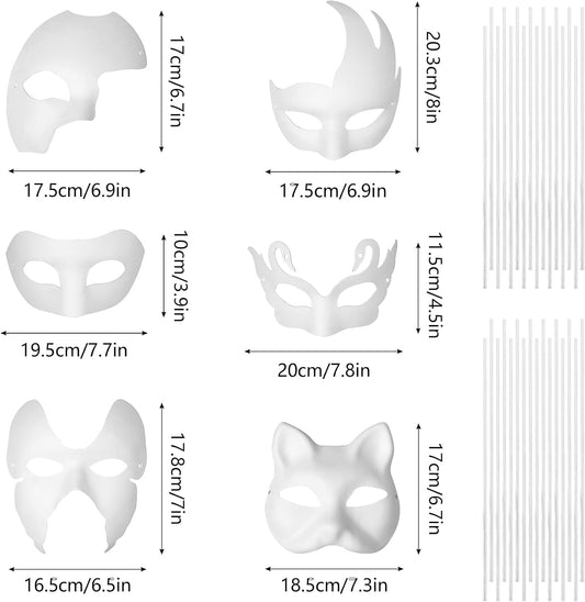 Blank Paper Mache Mask – Perfect for DIY Crafts & Creative Projects