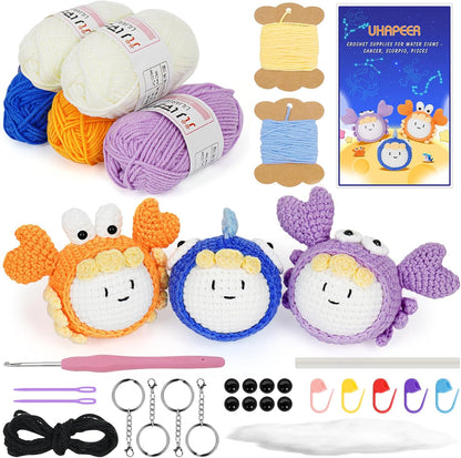 UHAPEER Crochet Kit – Complete Set for Beginners & DIY Enthusiasts