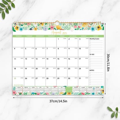 2025-2026 Wall Calendar – 18-Month Planner for Organization & Productivity