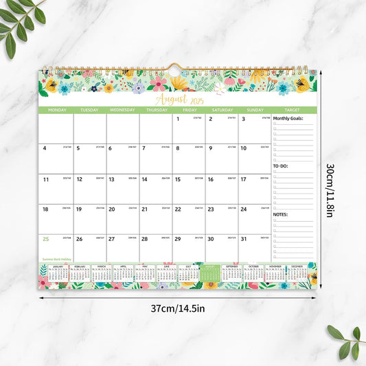 2025-2026 Wall Calendar – 18-Month Planner for Organization & Productivity