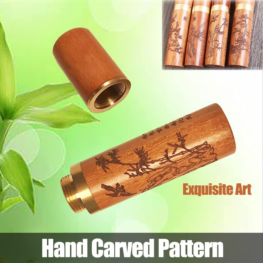 25-Piece Large Eye Sewing Needles with Hand-Carved Sandalwood Case