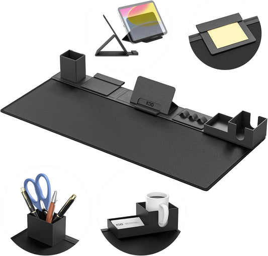 Magnetic Desk Mat Set – 6-Piece PU Leather Organizer