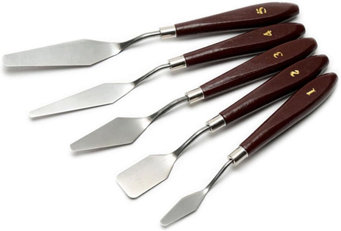 5-Piece Artist Painting Palette Knife Set – Flexible, Durable & Versatile