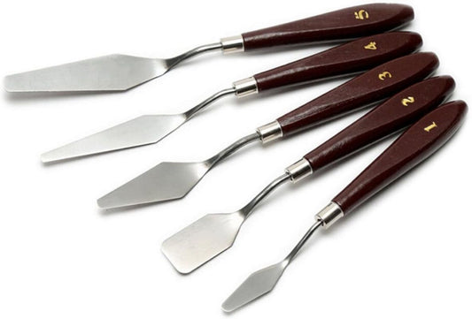 5-Piece Artist Painting Palette Knife Set – Flexible, Durable & Versatile