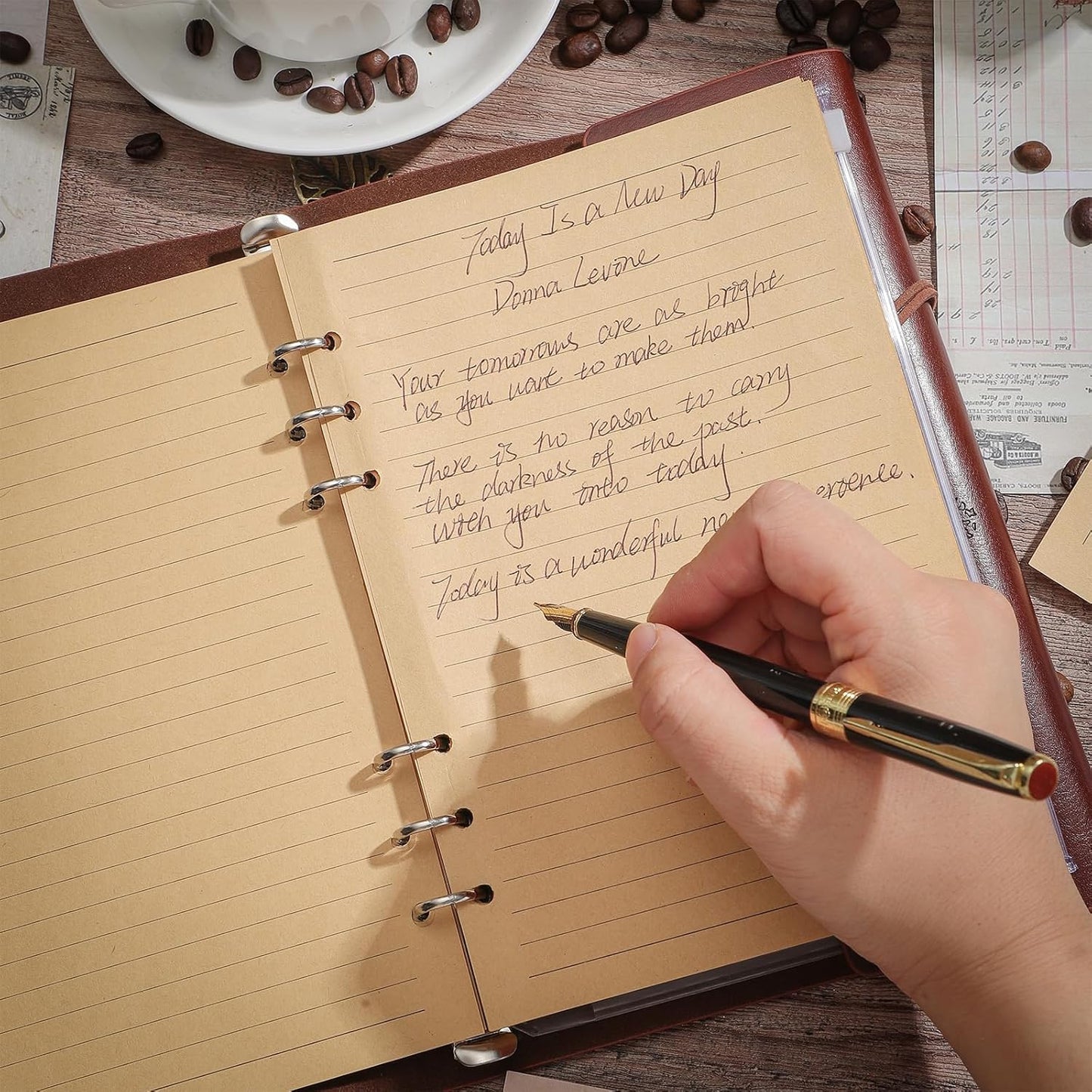 A5 Leather Travel Journal – Elegant, Refillable & Perfect for Everyday Use