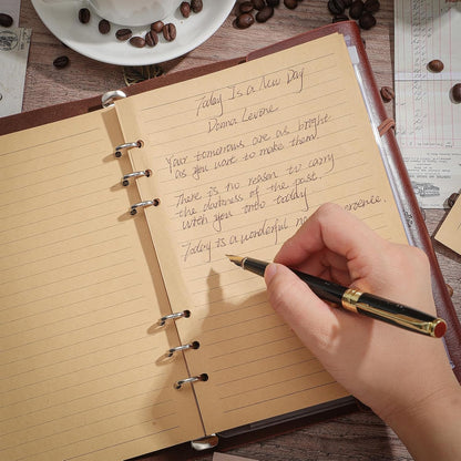 A5 Leather Travel Journal – Elegant, Refillable & Perfect for Everyday Use