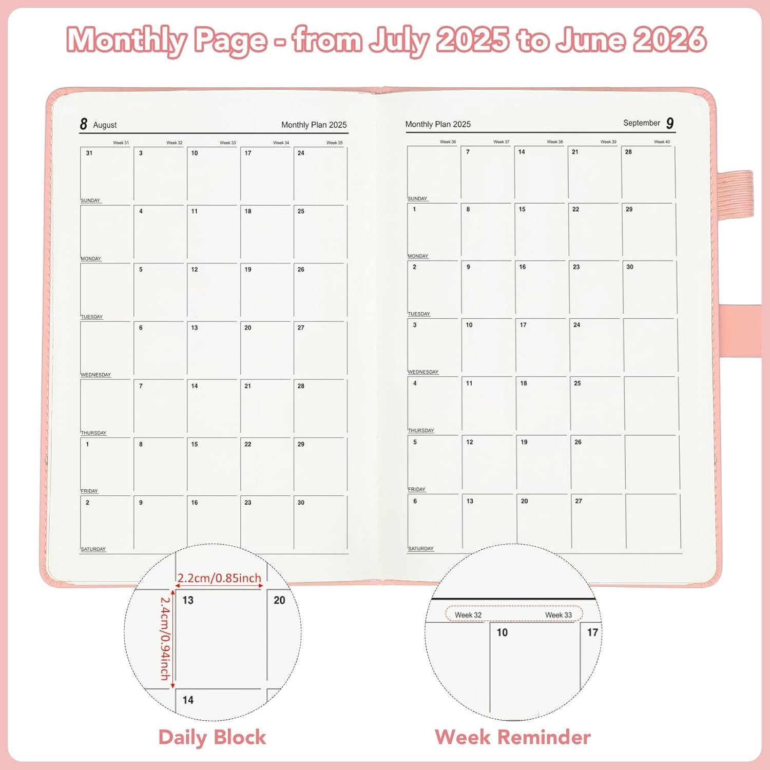 A5 Academic Diary 2025-2026 – Elegant, Secure & Perfect for Daily Planning