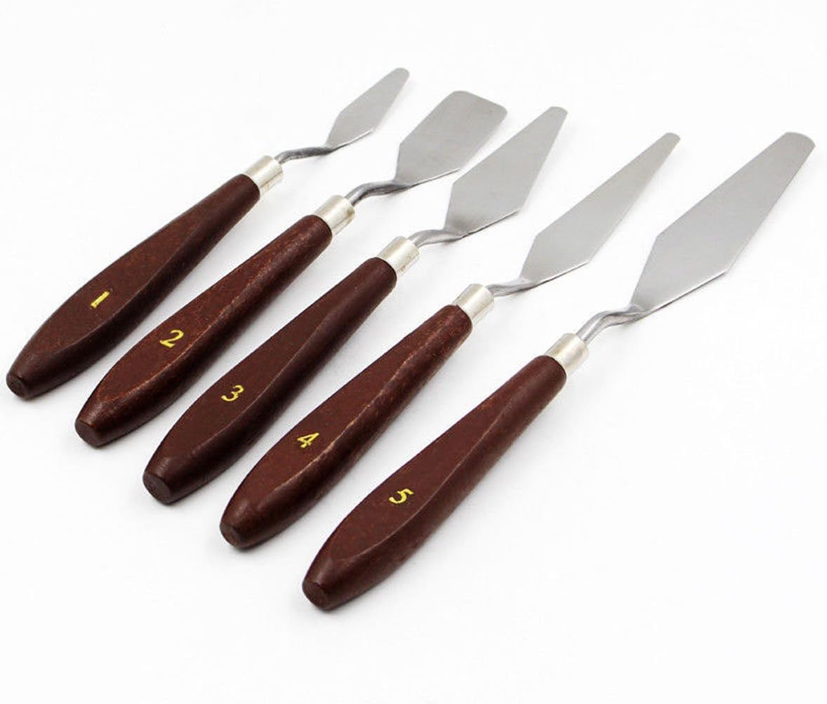 5-Piece Artist Painting Palette Knife Set – Flexible, Durable & Versatile