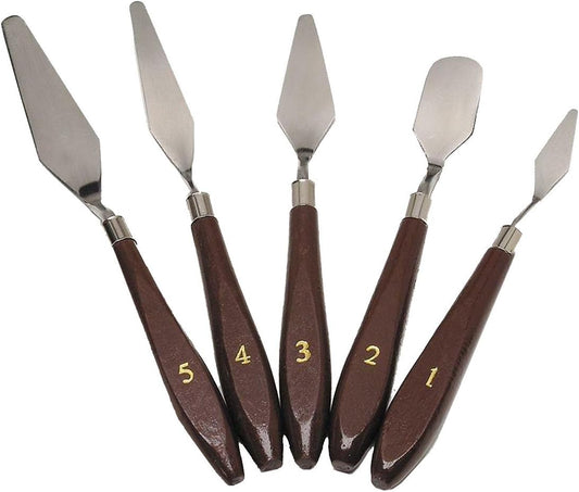 5-Piece Artist Painting Palette Knife Set – Flexible, Durable & Versatile