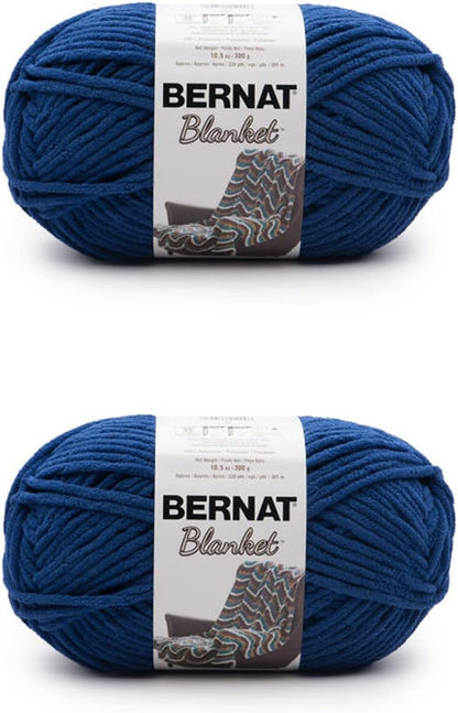 Bernat Blanket Super Bulky Yarn – 2-Pack, 300g/10.5oz Balls (Various Colours)