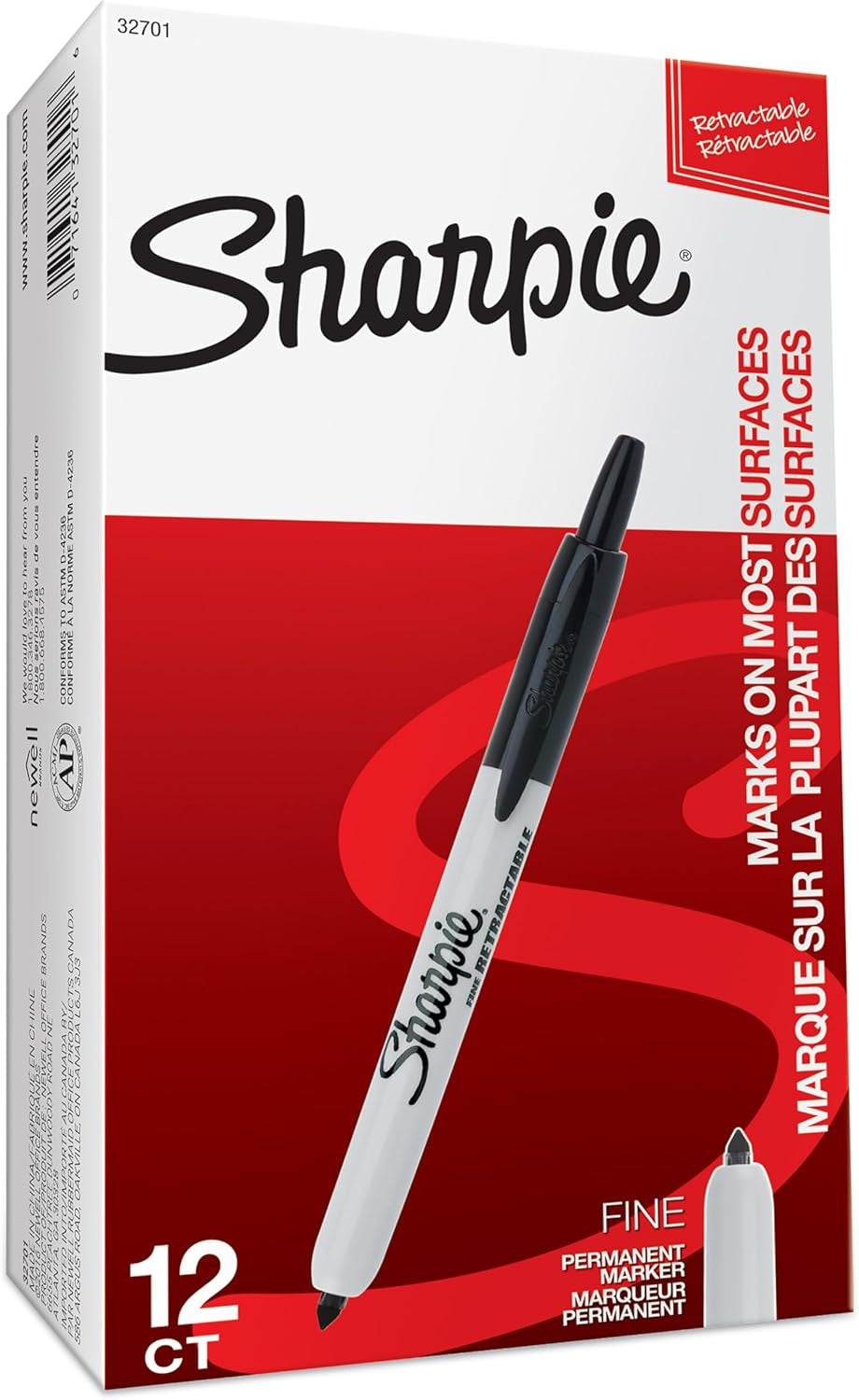 Sharpie Permanent Markers | Fine Point for Bold Details | Electro Pop & Assorted Original Colours | 24 Marker Pens