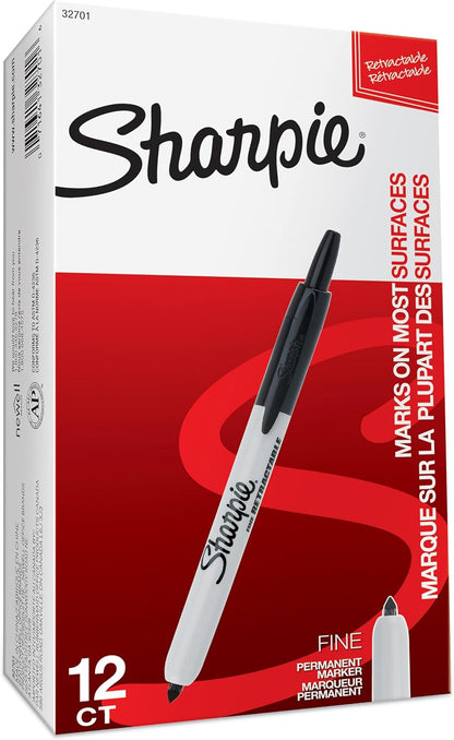 Sharpie Permanent Markers | Fine Point for Bold Details | Electro Pop & Assorted Original Colours | 24 Marker Pens
