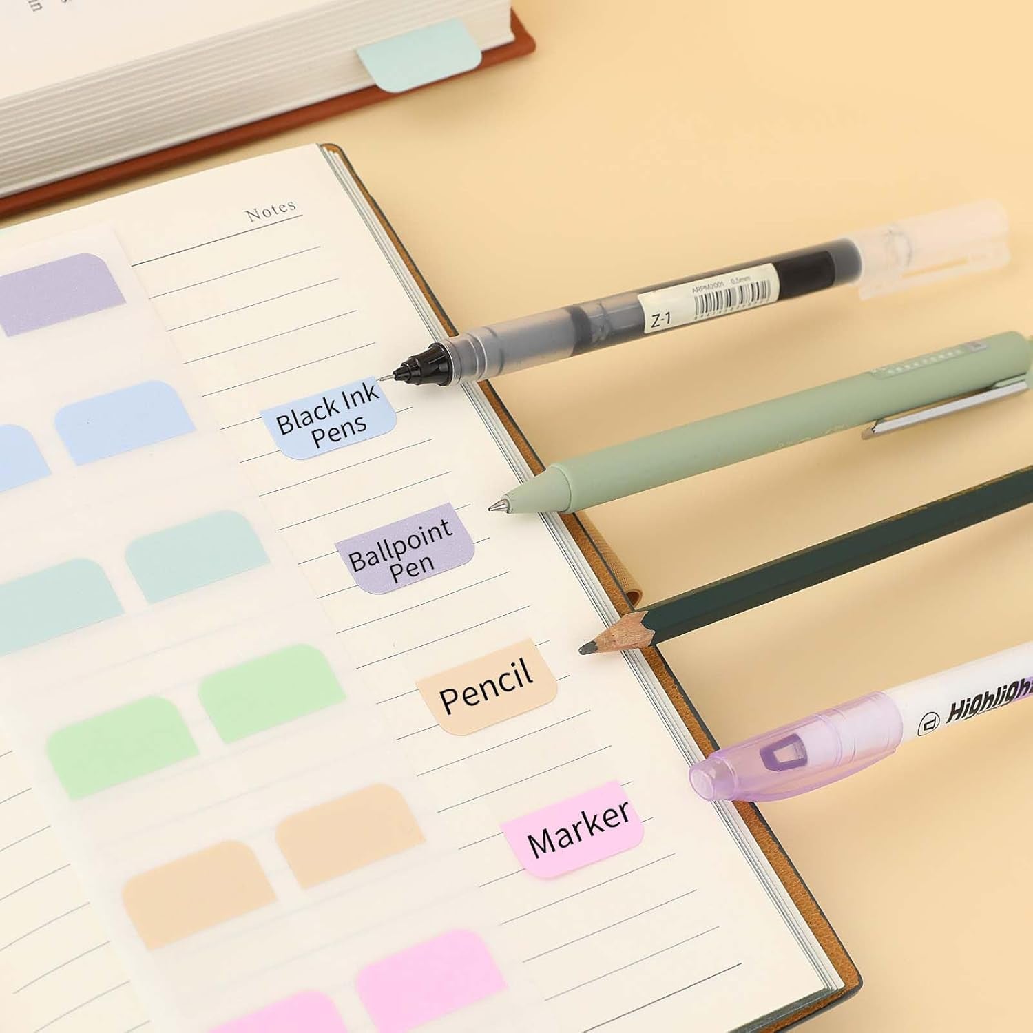 240-Piece Sticky Index Tabs – Repositionable & Writable for Easy Organization