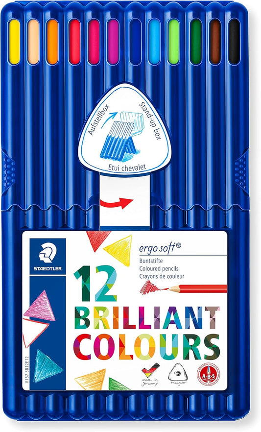 STAEDTLER Ergosoft Coloured Pencils – Vibrant Colours & Ergonomic Design for All Ages
