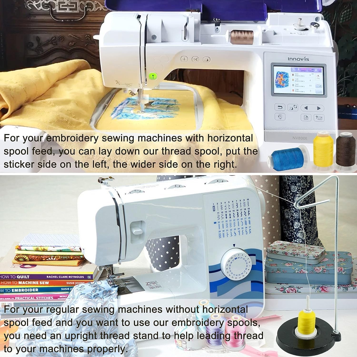 New brothread 40-Spool Polyester Machine Embroidery Thread Kit – Vibrant, Durable & High-Quality