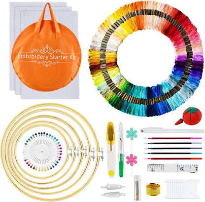 50-Color Embroidery Floss Kit – Vibrant, Durable & Perfect for DIY Crafts