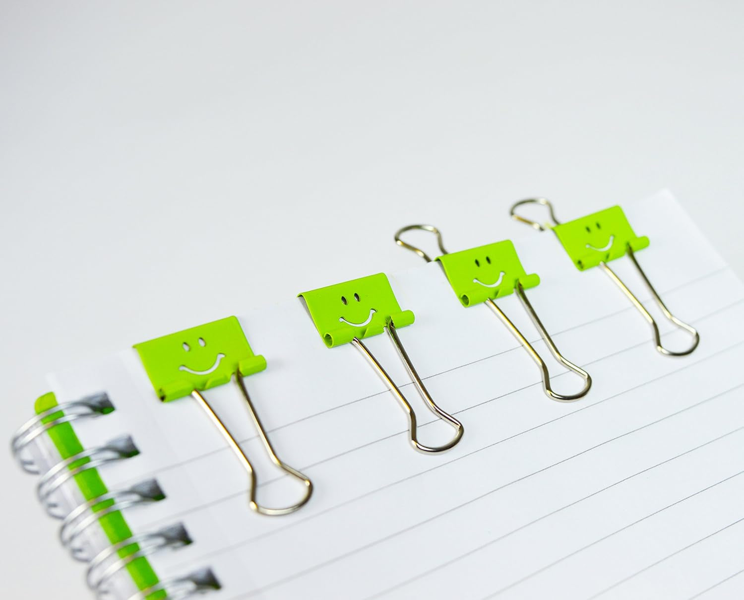 19mm Smiles Foldback Clips – Fun, Durable & Perfect for Organizing