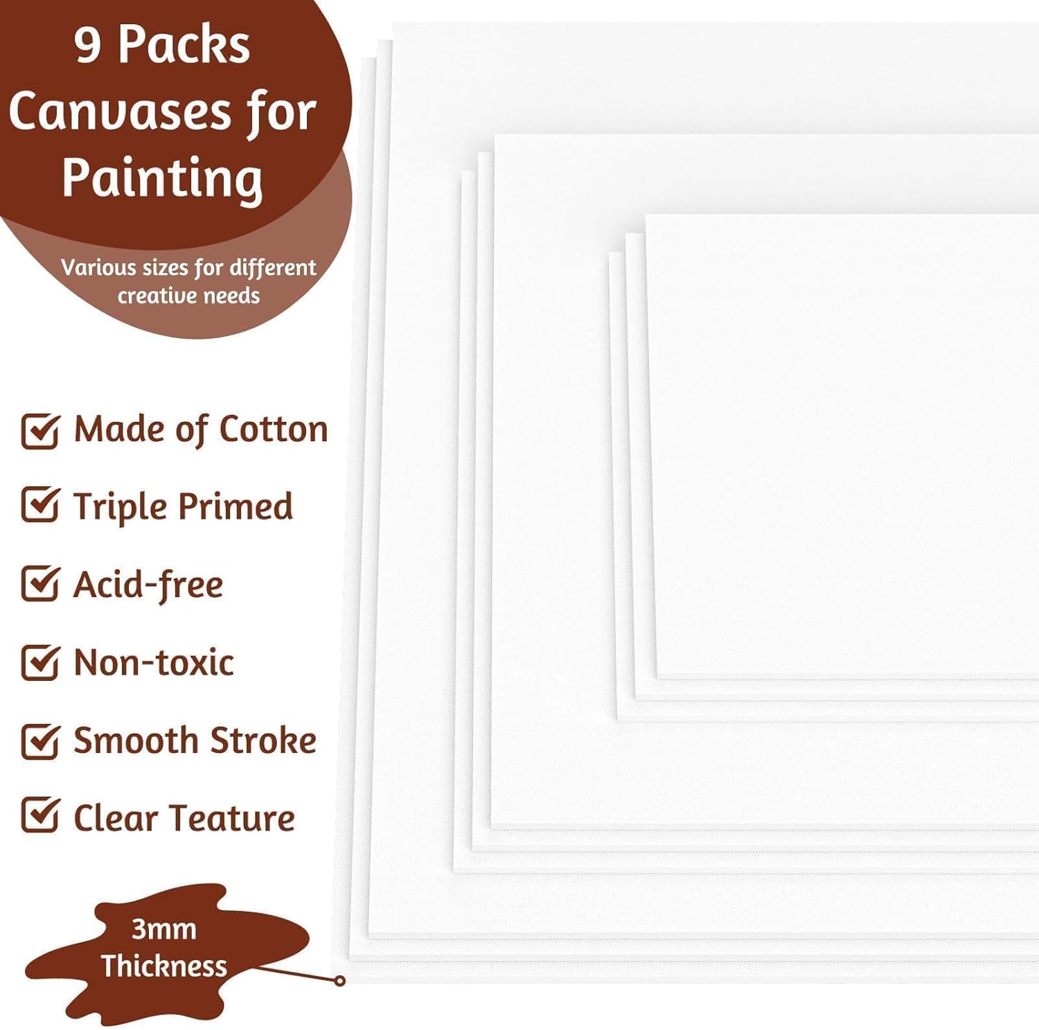 Cotton Paint Canvas Set – Premium Quality for Artists & Hobbyists