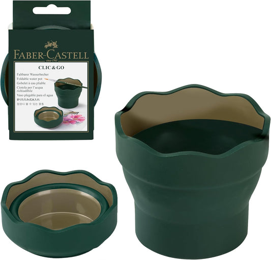 Faber-Castell Clic & Go Collapsible Water Cup – Portable, Durable & Perfect for Artists