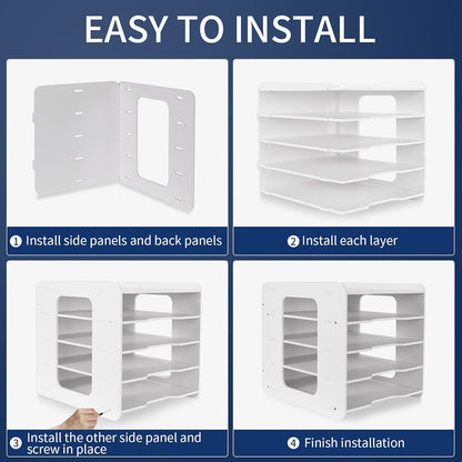 Letter Tray Organizer – 4/5/7 Tier A4 Paper Storage Rack