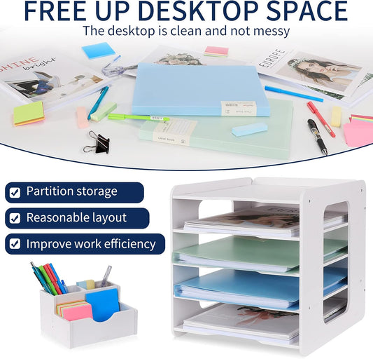 Letter Tray Organizer – 4/5/7 Tier A4 Paper Storage Rack