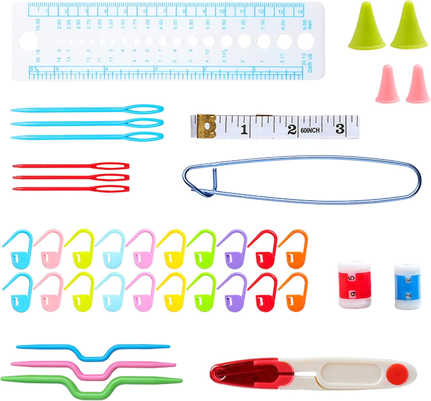 All-in-One Bamboo Knitting & Crochet Kit – 36-Piece Needle Set with Tools & Storage Case