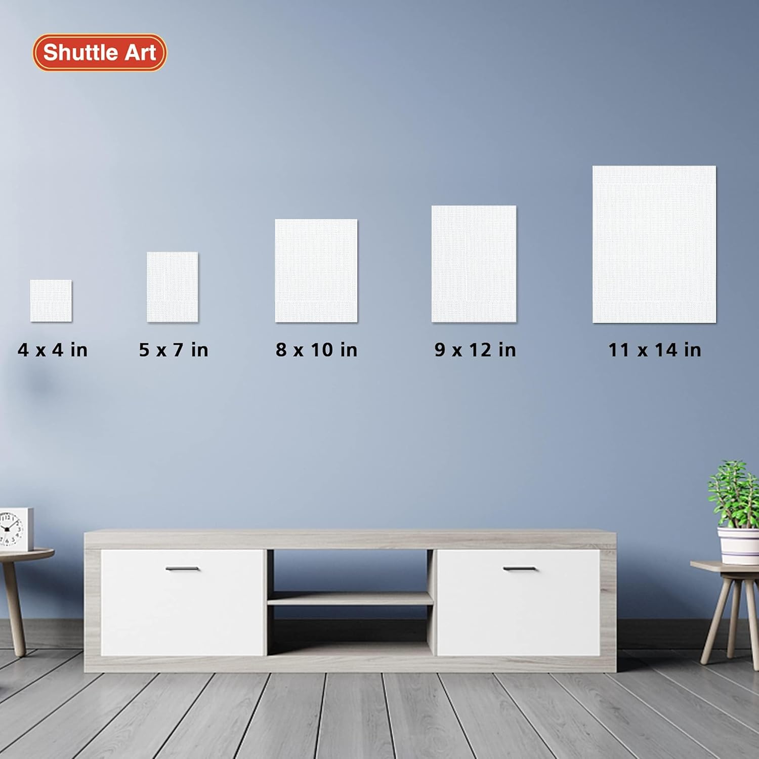 Shuttle Art Stretched Canvas Set – Premium Quality for Artists & Beginners