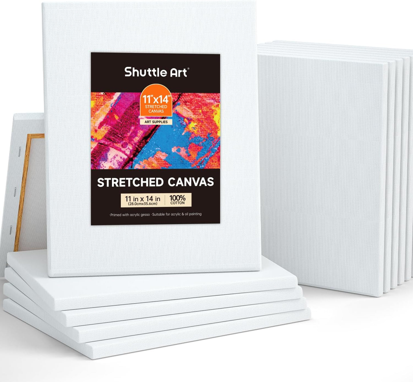 Shuttle Art Stretched Canvas Set – Premium Quality for Artists & Beginners