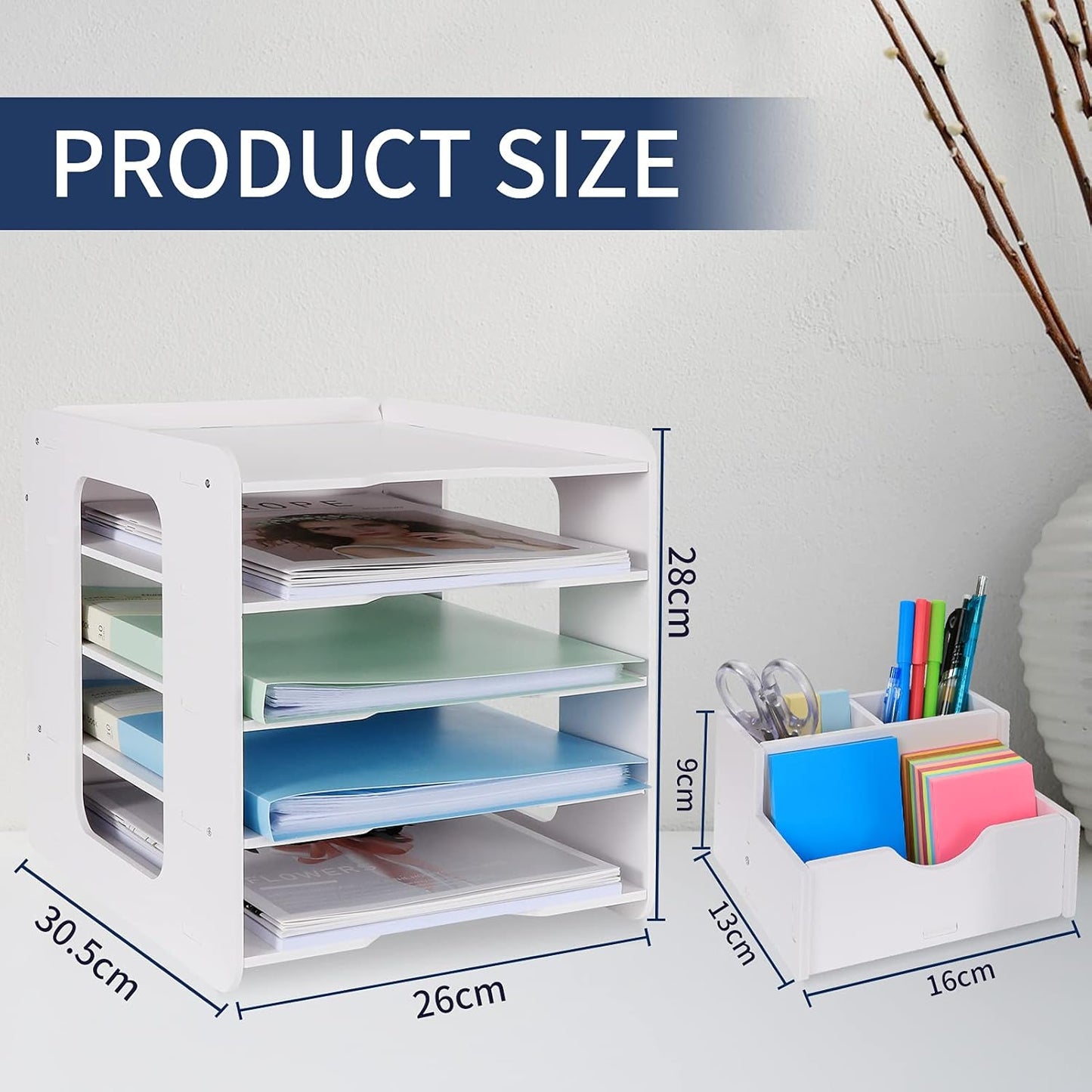 Letter Tray Organizer – 4/5/7 Tier A4 Paper Storage Rack