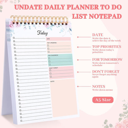 A5 Undated To-Do List Notebook – Organized, Portable & Perfect for Productivity