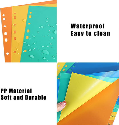 A4 Monthly File Dividers – Pack of 5 for Organized Filing
