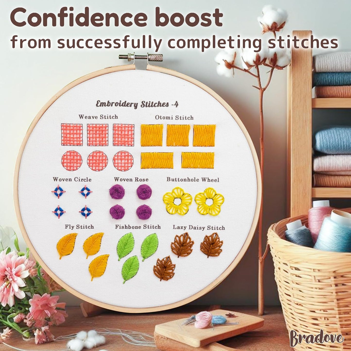 Bradove Embroidery Kit – Embrace Slow Living & Find Inner Peace