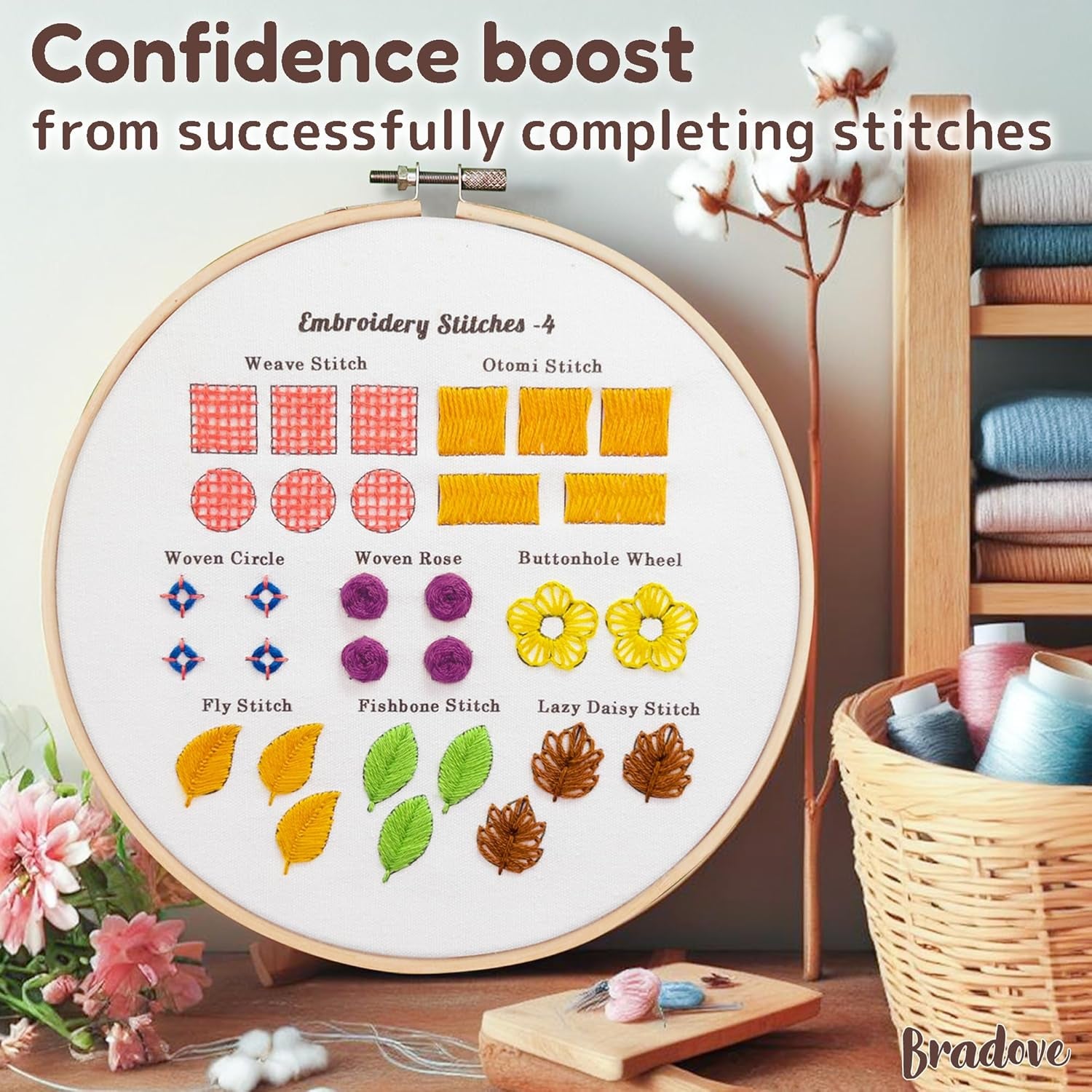 Bradove Embroidery Kit – Embrace Slow Living & Find Inner Peace
