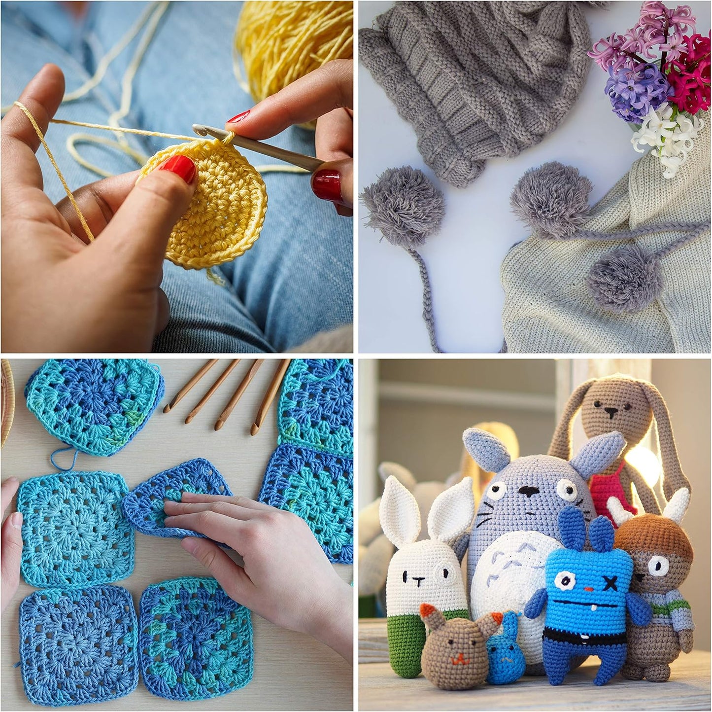 20-Color Acrylic Yarn Set – Soft, Durable & Perfect for Knitting & Crochet