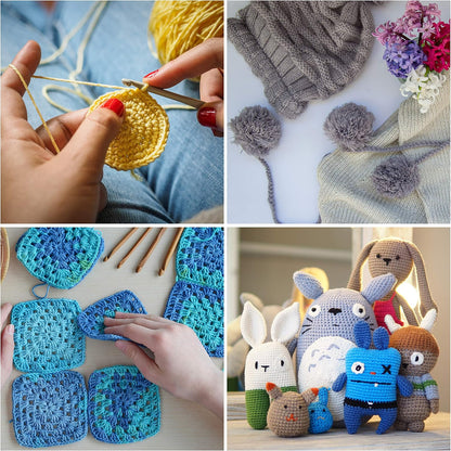 20-Color Acrylic Yarn Set – Soft, Durable & Perfect for Knitting & Crochet