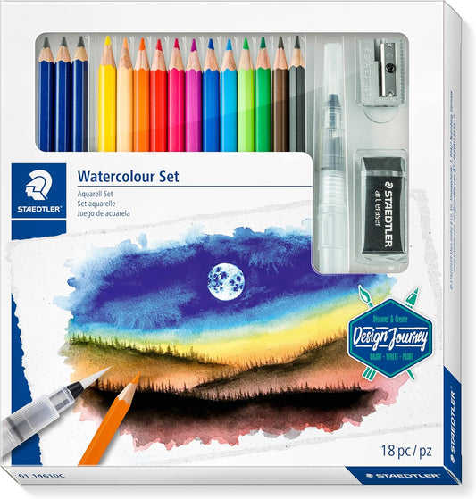 STAEDTLER Mixed Watercolour Set – Ideal for Classical Watercolour Drawings & Sketches