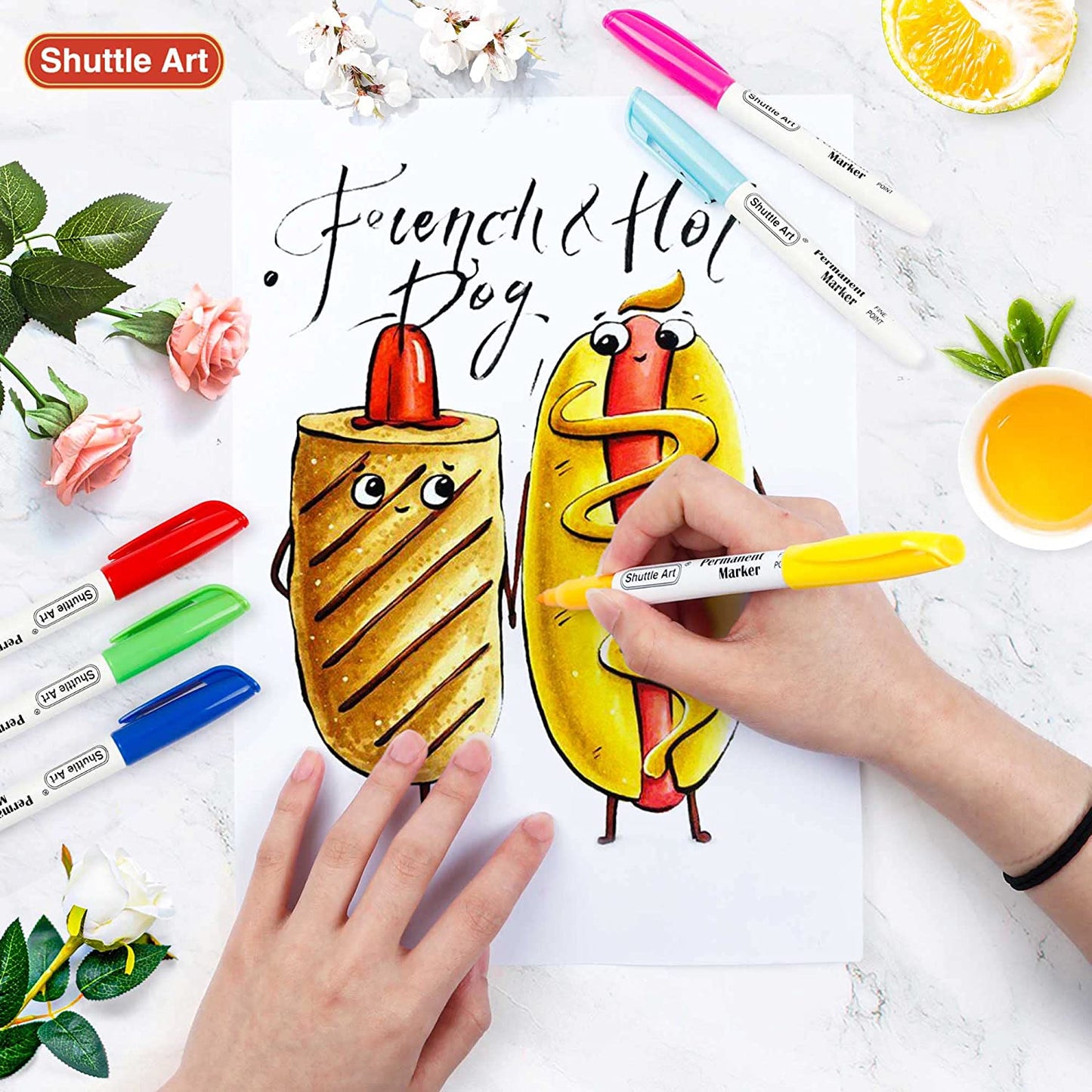 Shuttle Art 30-Colour Permanent Marker Set