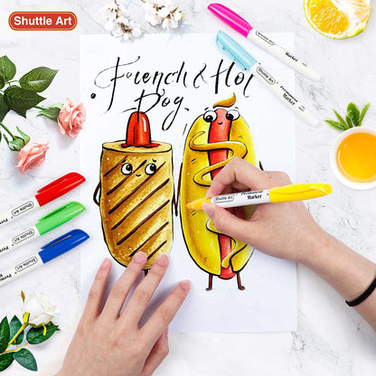 Shuttle Art 30-Colour Permanent Marker Set
