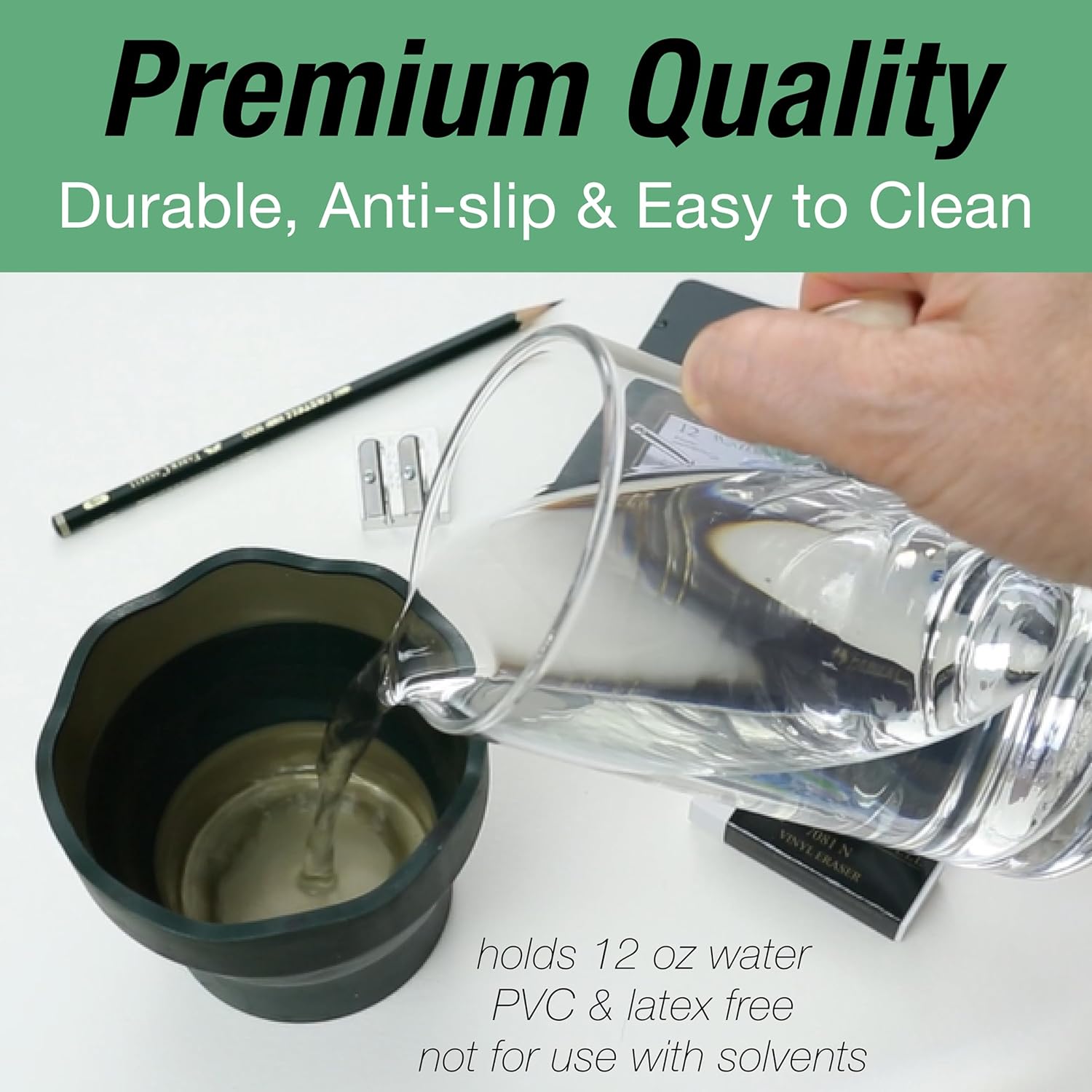 Faber-Castell Clic & Go Collapsible Water Cup – Portable, Durable & Perfect for Artists