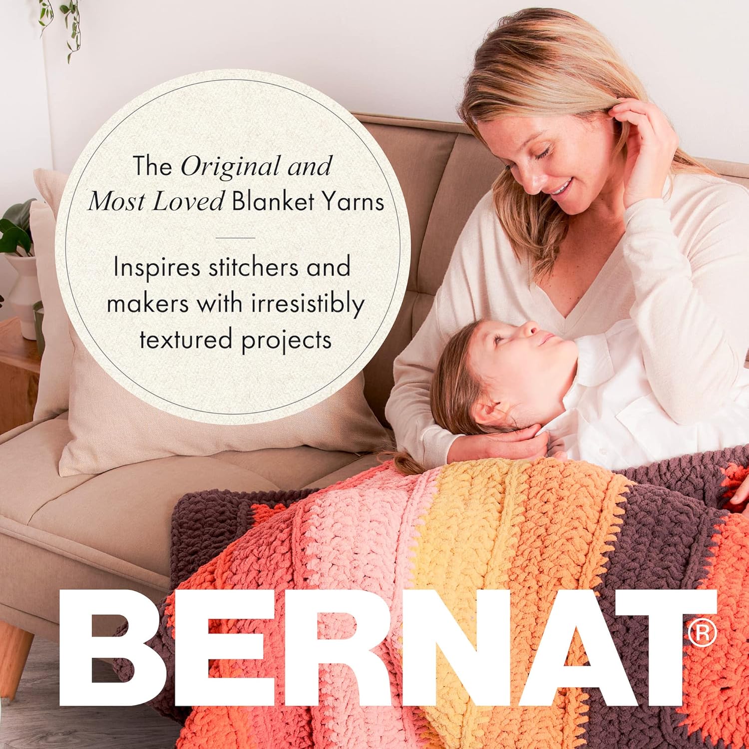 Bernat Blanket Super Bulky Yarn – 2-Pack, 300g/10.5oz Balls (Various Colours)