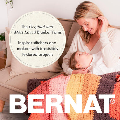 Bernat Blanket Super Bulky Yarn – 2-Pack, 300g/10.5oz Balls (Various Colours)