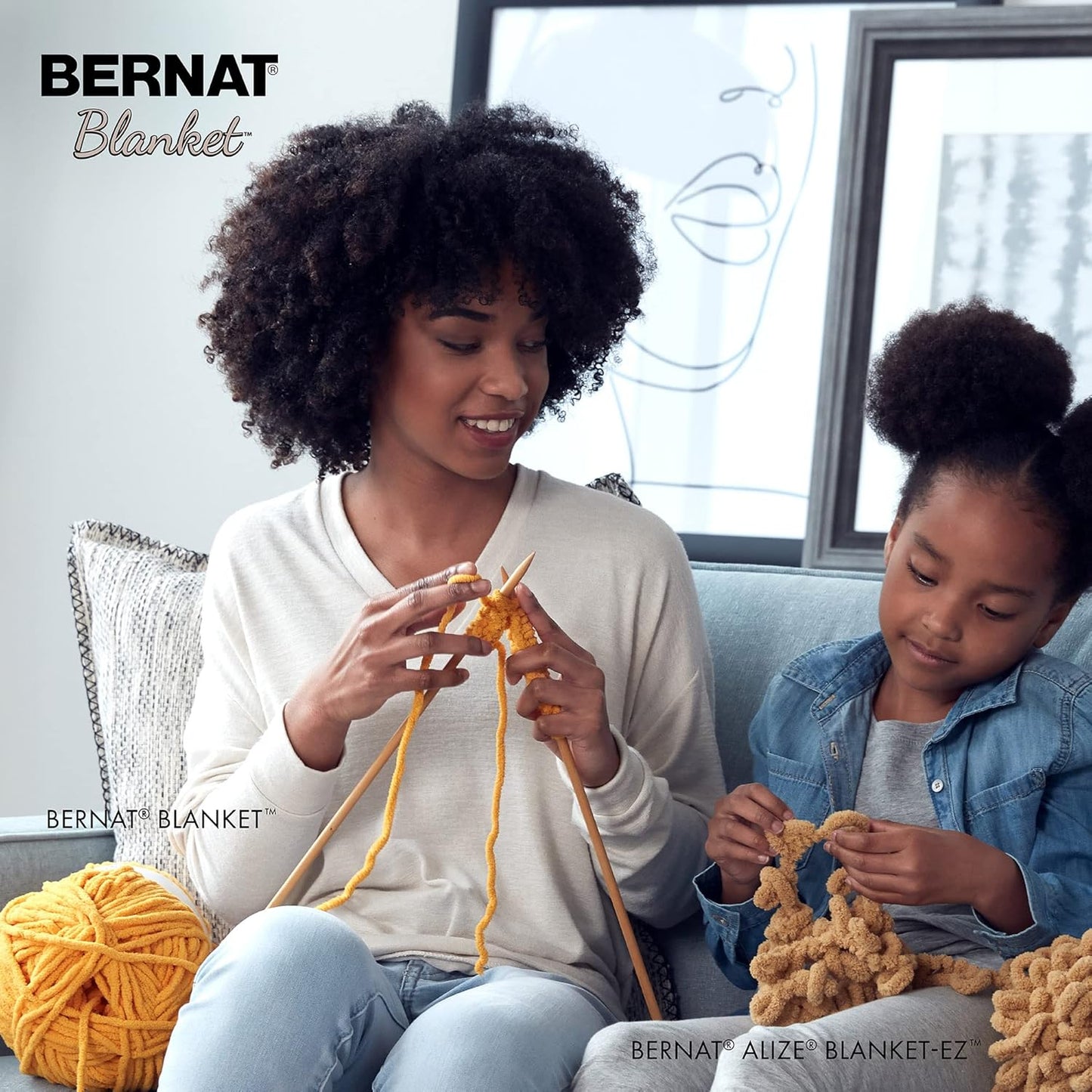 Bernat Blanket Super Bulky Yarn – 2-Pack, 300g/10.5oz Balls (Various Colours)