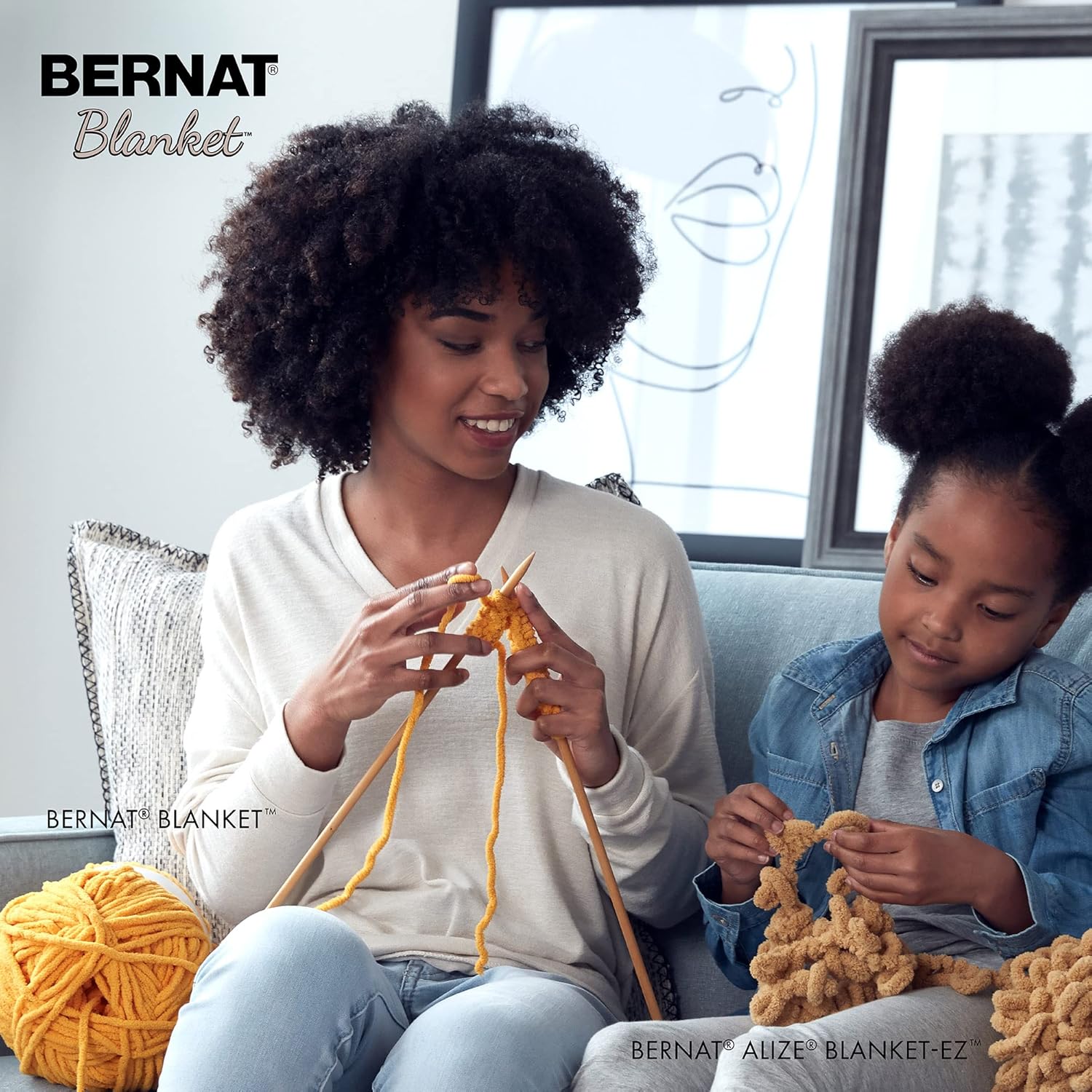 Bernat Blanket Super Bulky Yarn – 2-Pack, 300g/10.5oz Balls (Various Colours)