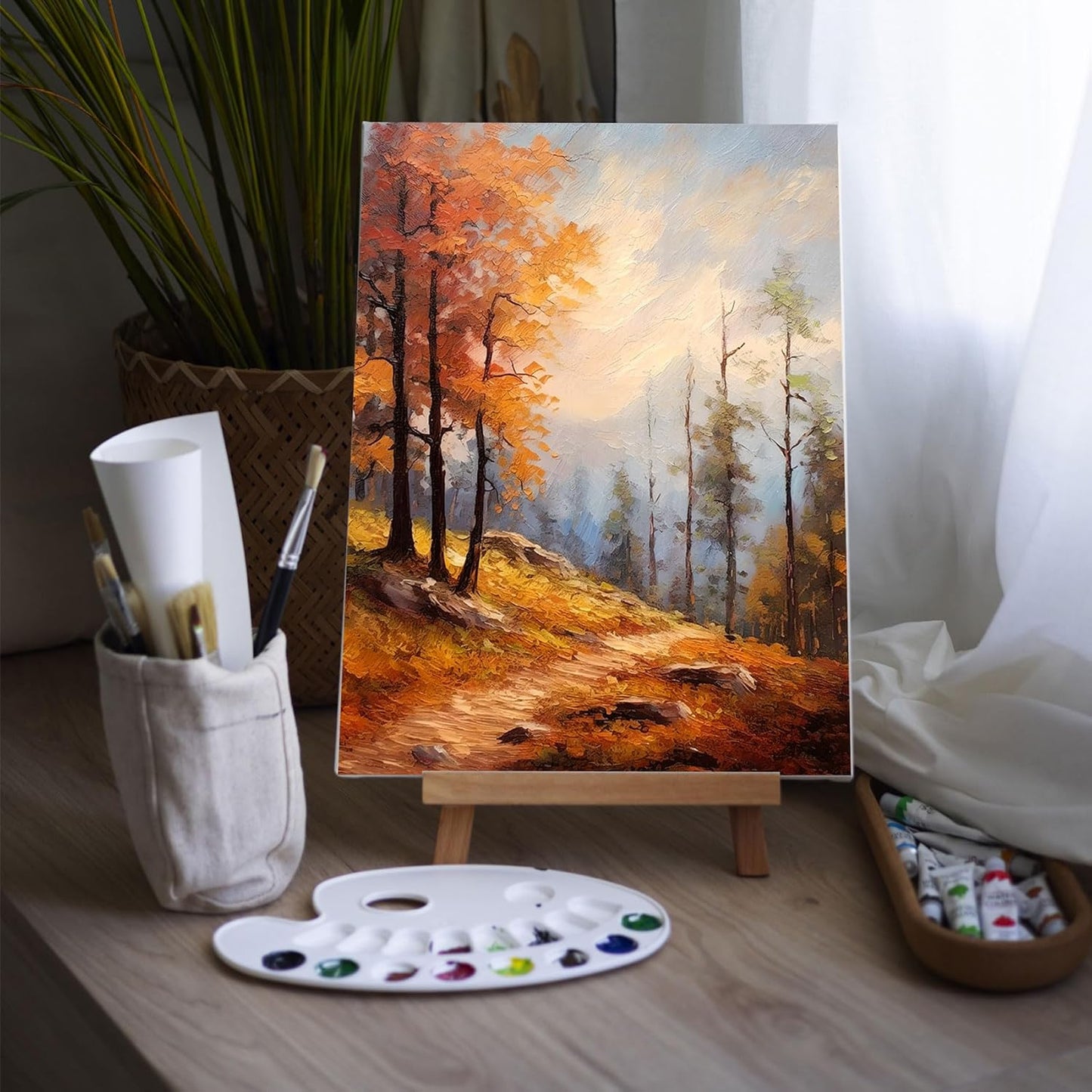 Stretched Canvas for Painting – 100% Cotton, Triple-Primed (Multiple Sizes & Packs)
